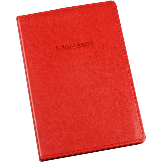 Soft Cover Address Book Large - EL337 Red