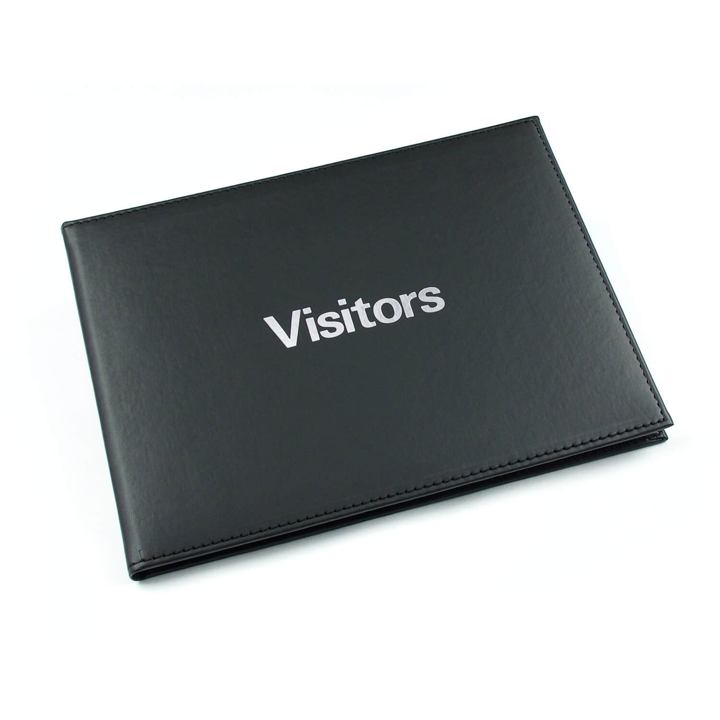 Visitors Book - PU Leather Cover - Black - EL314B