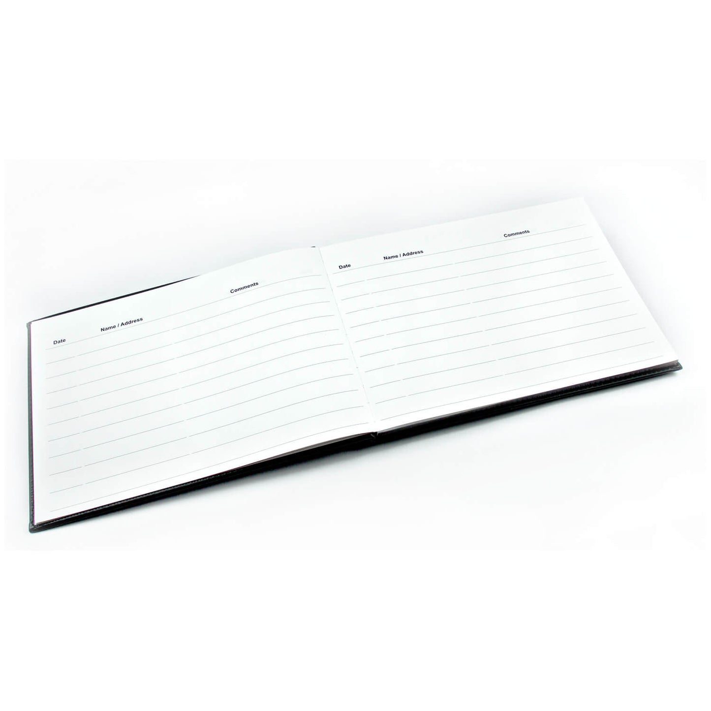 Visitors Book - PU Leather Cover - Black - EL314B