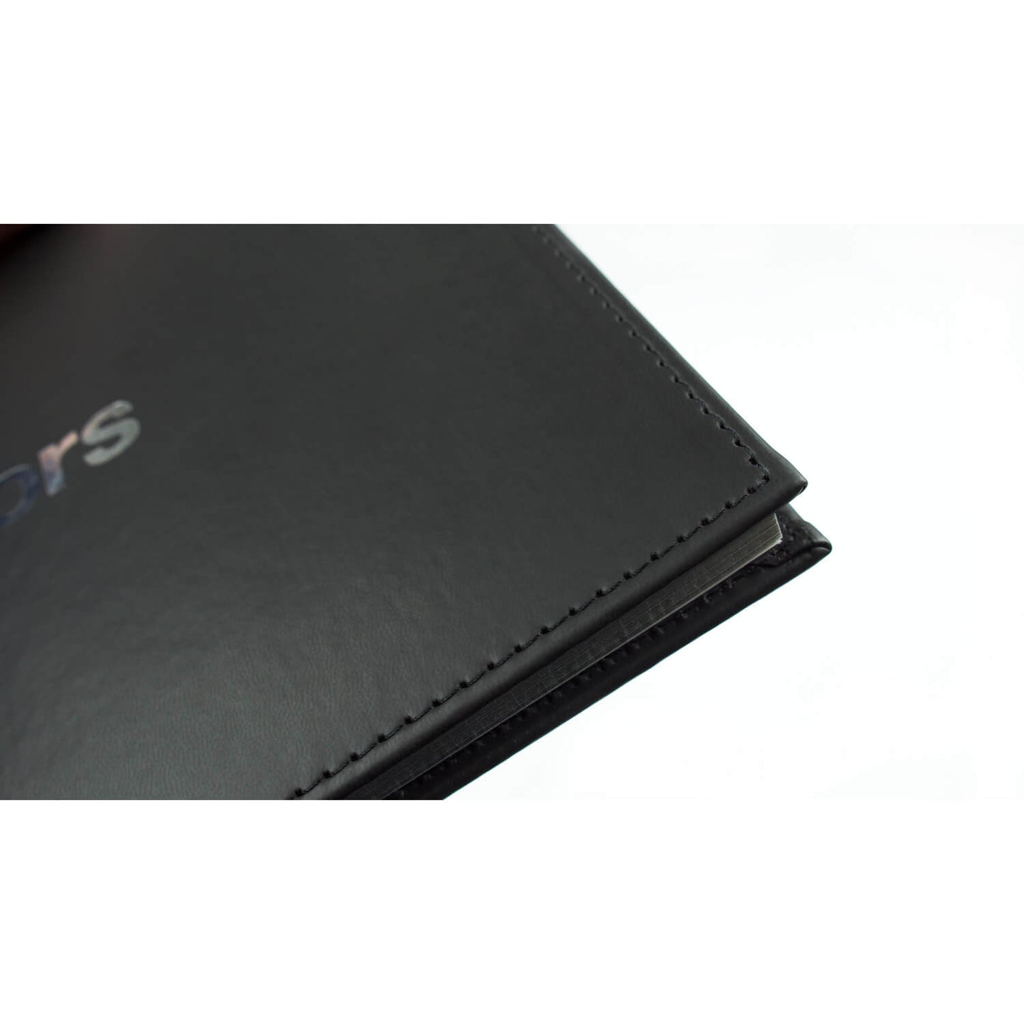 Visitors Book - PU Leather Cover - Black - EL314B