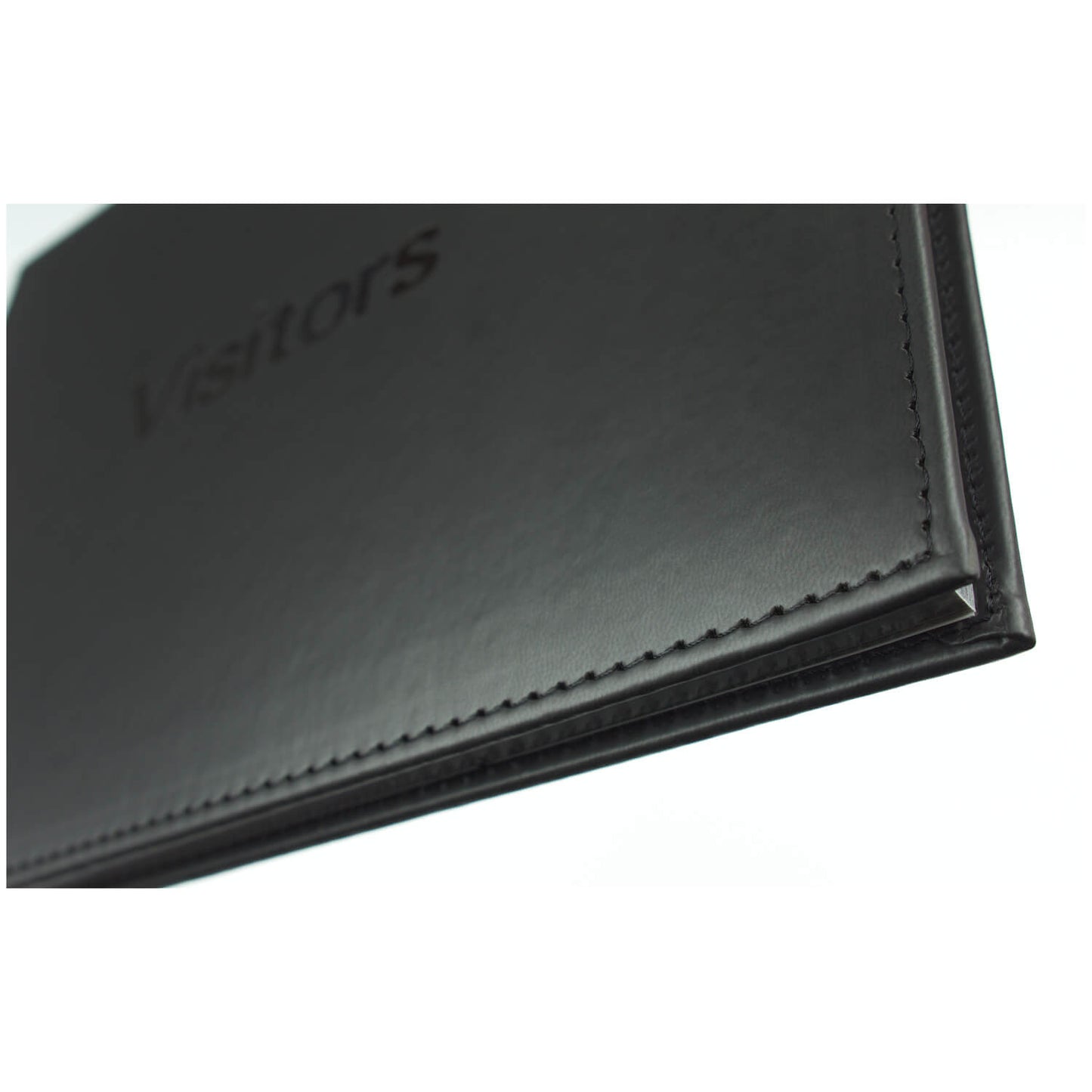 Visitors Book - PU Leather Cover - Black - EL314B