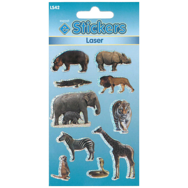 Laser Wild Animals Stickers - Ls42 – Esposti Ltd